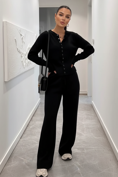 Komplet ELZORANA BLACK, Kolor : czarny, IVET.PL - Modna odzież