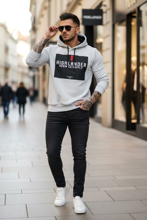 Bluza MEFRIDO LIGHT GREY, Kolor : jasnnoszary, IVET.PL - Modna odzież