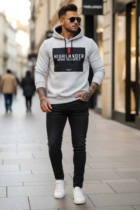 Bluza MEFRIDO LIGHT GREY, Kolor : jasnnoszary, IVET.PL - Modna odzież