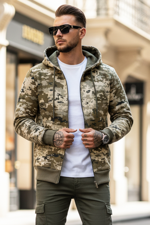 Bluza DERIFO, Kolor : khaki, IVET.PL - Modna odzież