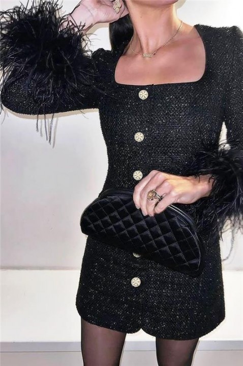 Sukienka MIRFELDA BLACK, Kolor : czarny, IVET.PL - Modna odzież