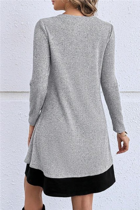 Sukienka LIKRENA, Kolor : szary, IVET.PL - Modna odzież