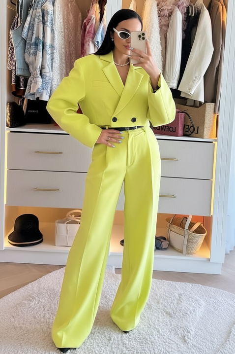 Komplet MINSONZA LIME, Kolor : limonkowy, IVET.PL - Modna odzież