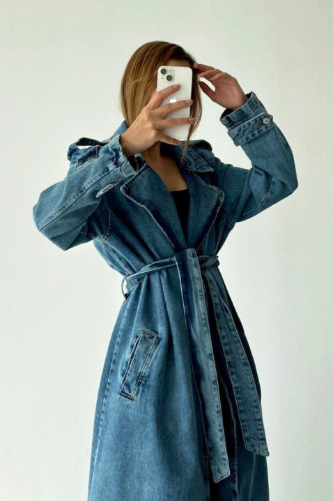 Trencz ZUARDA, Kolor : chabrowy, IVET.PL - Modna odzież