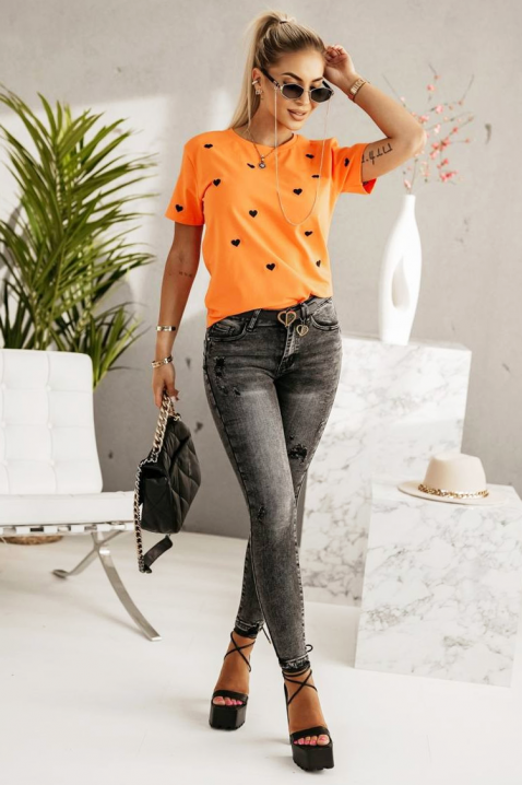 Koszulka ELGLINZA, Kolor : pomarańczowy, IVET.PL - Modna odzież