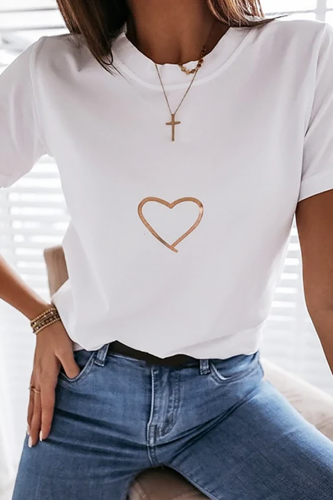 Koszulka BREFOLZA, Kolor : biały, IVET.PL - Modna odzież