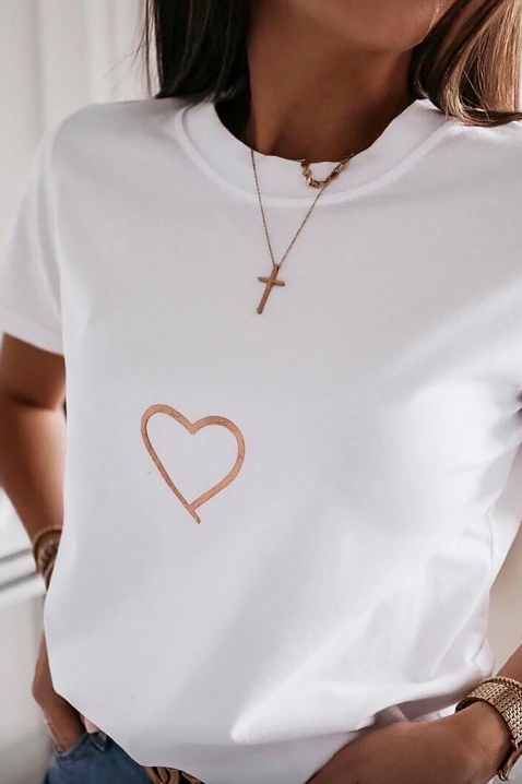 Koszulka BREFOLZA, Kolor : biały, IVET.PL - Modna odzież