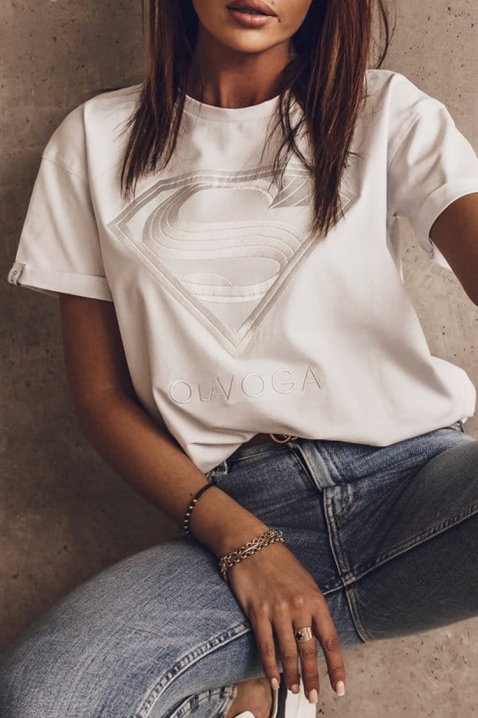 Koszulka SUPRINDA, Kolor : biały, IVET.PL - Modna odzież