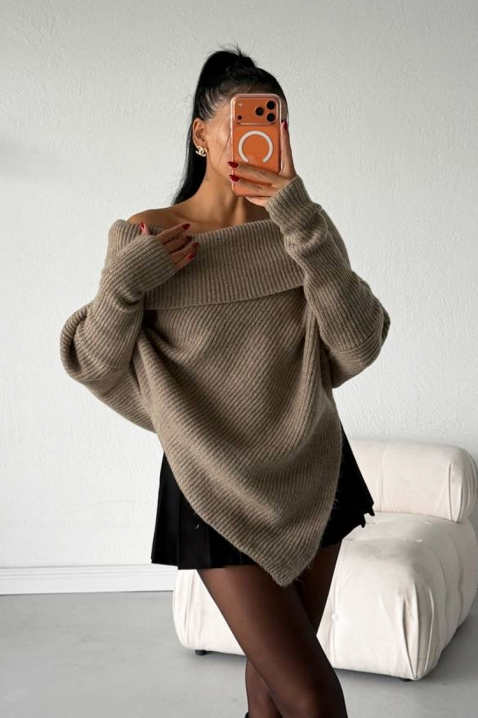 Sweter FIONDELA BEIGE, Kolor :  beżowy, IVET.PL - Modna odzież