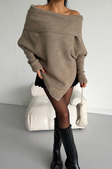 Sweter FIONDELA BEIGE, Kolor :  beżowy, IVET.PL - Modna odzież