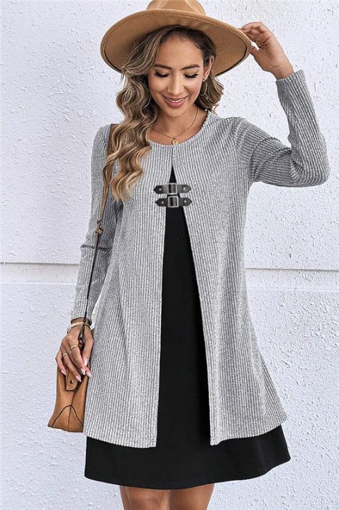 Sukienka LIKRENA, Kolor : szary, IVET.PL - Modna odzież