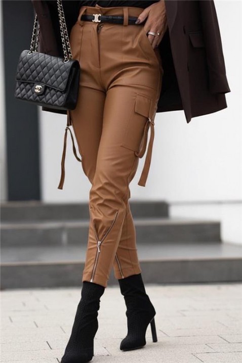 Spodnie SILINZA CAMEL, Kolor : jasnobrązowy, IVET.PL - Modna odzież