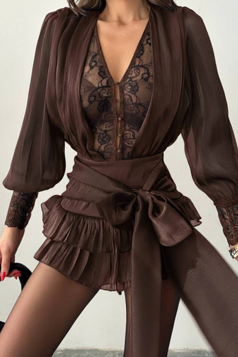 Kombinezon YANITSA BROWN, Kolor : brązowy, IVET.PL - Modna odzież