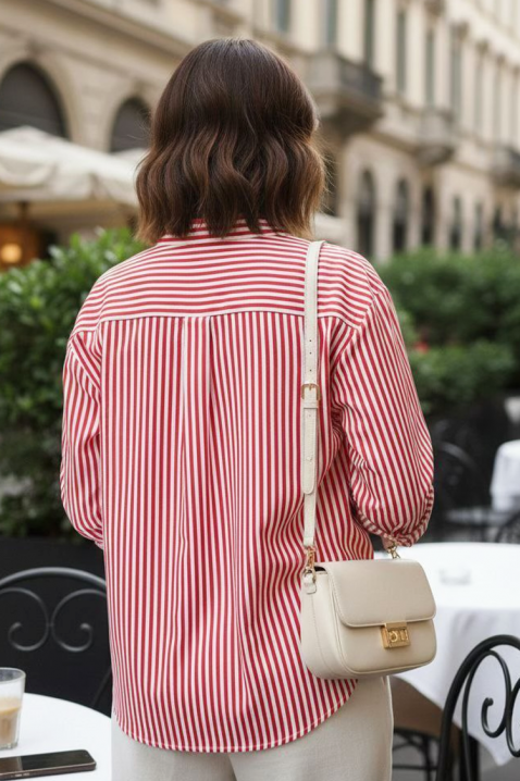 Koszula REVRINDA RED, Kolor : czerwony, IVET.PL - Modna odzież