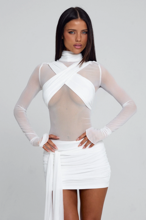 Sukienka PRESLAVA, Kolor : biały, IVET.PL - Modna odzież