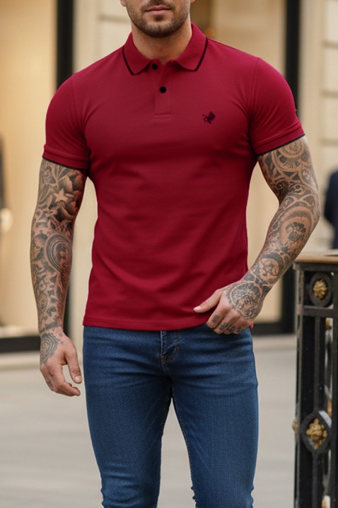 Koszulka MORIFO BORDO, Kolor : bordowy, IVET.PL - Modna odzież