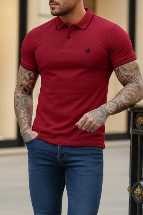 Koszulka MORIFO BORDO, Kolor : bordowy, IVET.PL - Modna odzież