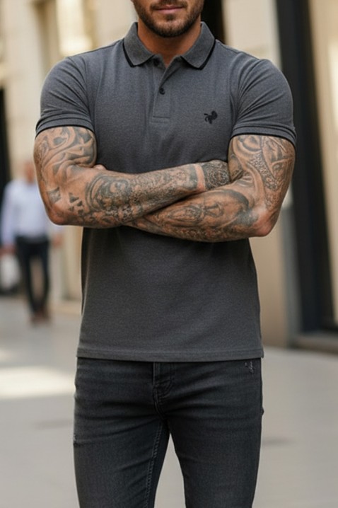 Koszulka MORIFO GRAFIT, Kolor : grafitowy, IVET.PL - Modna odzież