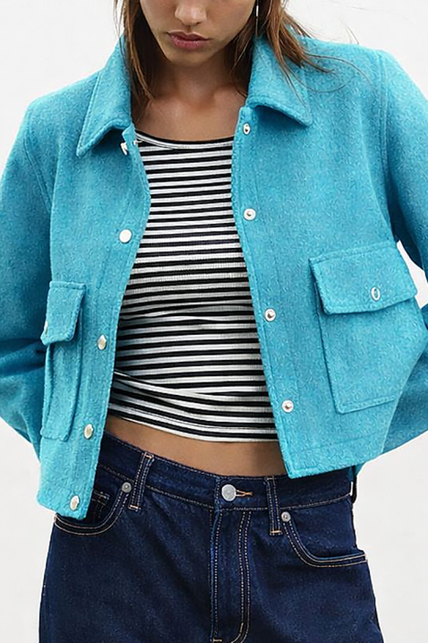 Kurtka ZRAVELDA TURQUA, Kolor : turkusowy, IVET.PL - Modna odzież