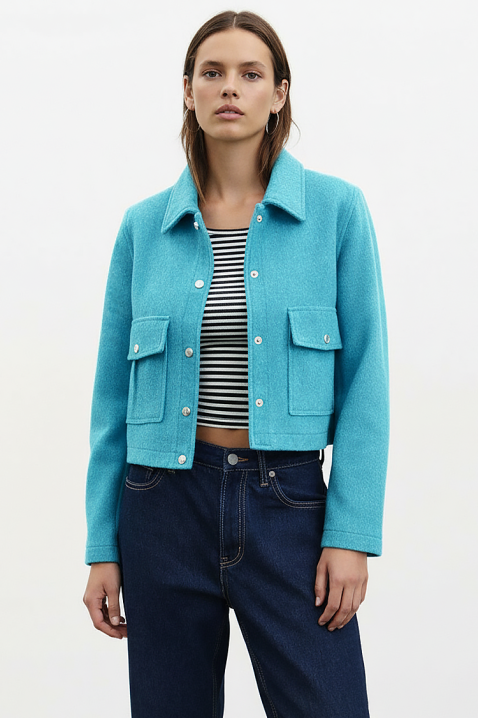 Kurtka ZRAVELDA TURQUA, Kolor : turkusowy, IVET.PL - Modna odzież