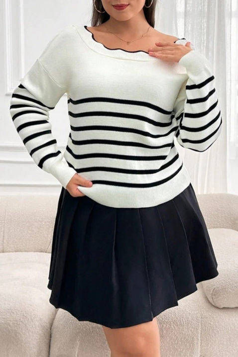 Sweter ZERNELDA, Kolor : biały, IVET.PL - Modna odzież