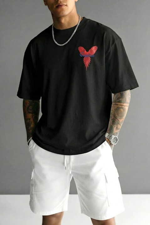 Koszulka PRIZO BLACK, Kolor : czarny, IVET.PL - Modna odzież