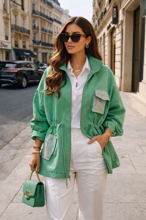 Kurtka VERANZA, Kolor : zielony, IVET.PL - Modna odzież