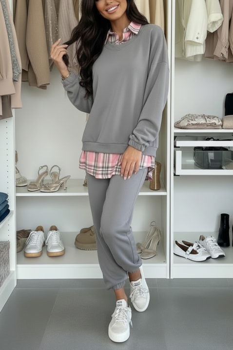 Komplet SORBELMA GREY, Kolor : szary, IVET.PL - Modna odzież