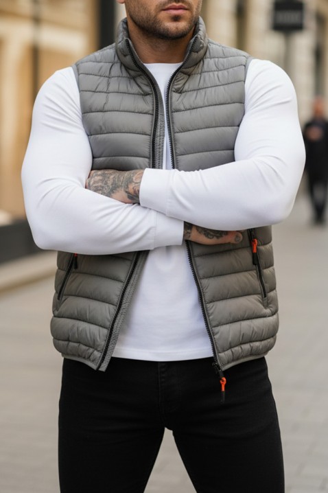 Kamizelka FORMENO GREY, Kolor : szary, IVET.PL - Modna odzież