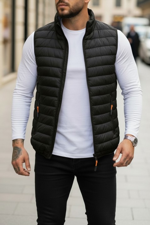 Kamizelka FORMENO BLACK, Kolor : czarny, IVET.PL - Modna odzież