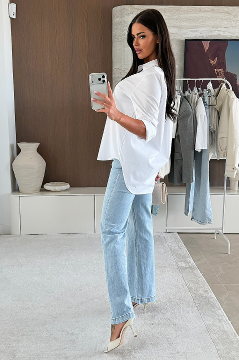 Koszula NIOGELTA WHITE, Kolor : biały, IVET.PL - Modna odzież