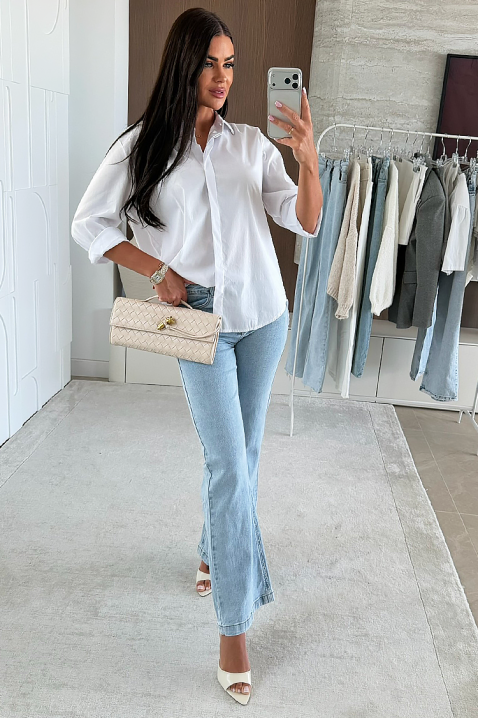 Koszula NIOGELTA WHITE, Kolor : biały, IVET.PL - Modna odzież