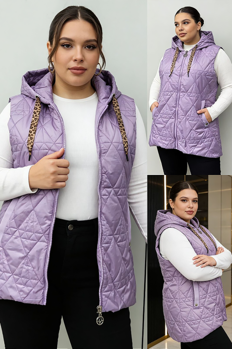 Kamizelka TIOGELSA LILA, Kolor : fioletowy, IVET.PL - Modna odzież