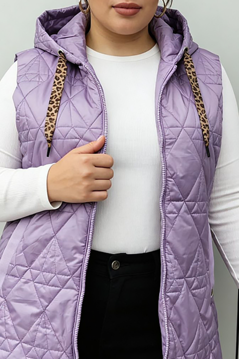 Kamizelka TIOGELSA LILA, Kolor : fioletowy, IVET.PL - Modna odzież