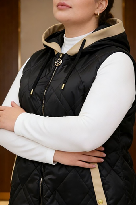 Kamizelka BRUTELMA BLACK, Kolor : czarny, IVET.PL - Modna odzież