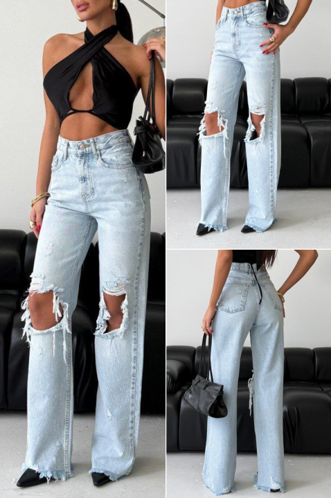 Jeansy SATURNA, Kolor : błękitny, IVET.PL - Modna odzież