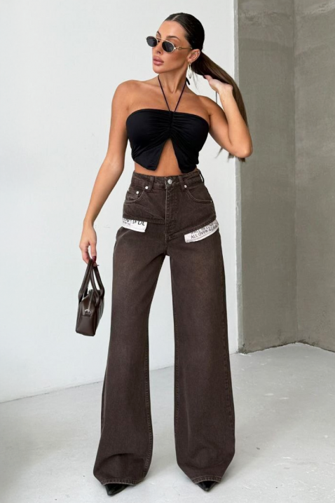 Jeansy MARSENA, Kolor : brązowy, IVET.PL - Modna odzież