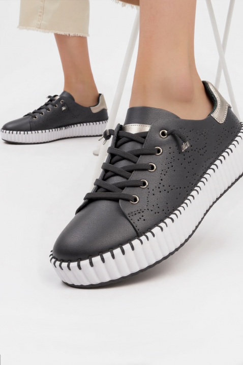 Tenisówki BLONENDA BLACK, Kolor : czarny, IVET.PL - Modna odzież