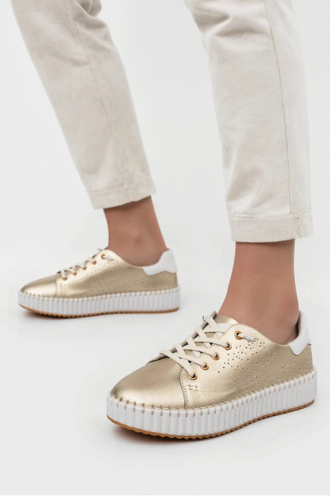Tenisówki BLONENDA GOLDEN, Kolor : złoty, IVET.PL - Modna odzież