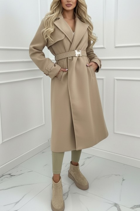 Trencz LORVELDA BEIGE, Kolor :  beżowy, IVET.PL - Modna odzież