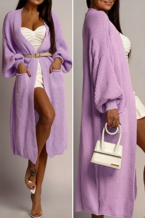 Kardigan GABROLDA LILA, Kolor : jasnofioletowy, IVET.PL - Modna odzież