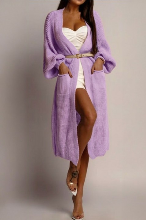 Kardigan GABROLDA LILA, Kolor : jasnofioletowy, IVET.PL - Modna odzież