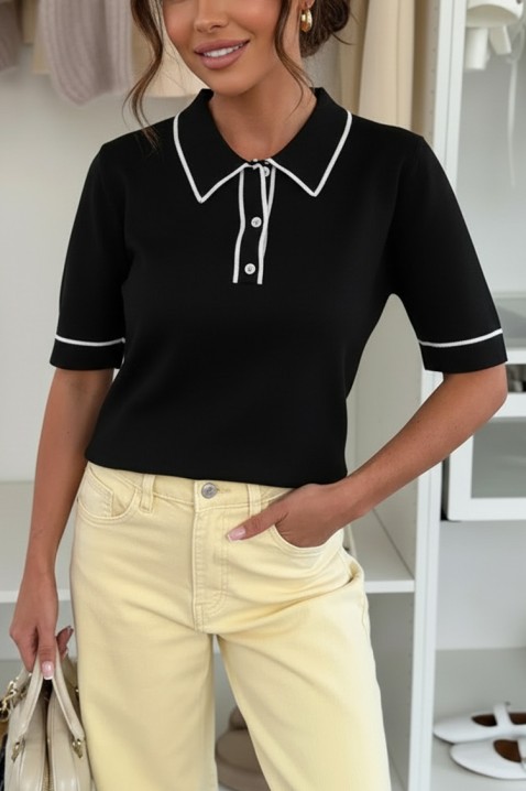 Koszulka VIMROLZA BLACK, Kolor : czarny, IVET.PL - Modna odzież