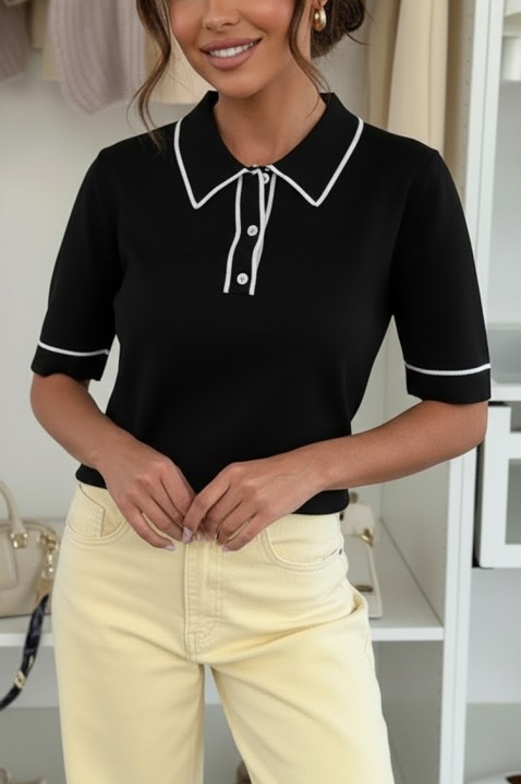 Koszulka VIMROLZA BLACK, Kolor : czarny, IVET.PL - Modna odzież