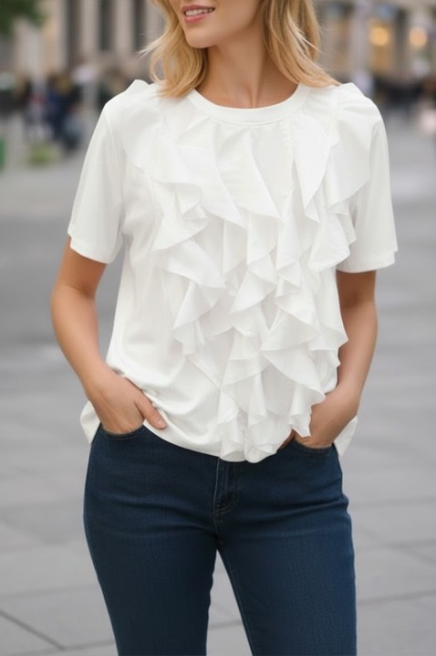 Koszulka GERMIOHA WHITE, Kolor : biały, IVET.PL - Modna odzież