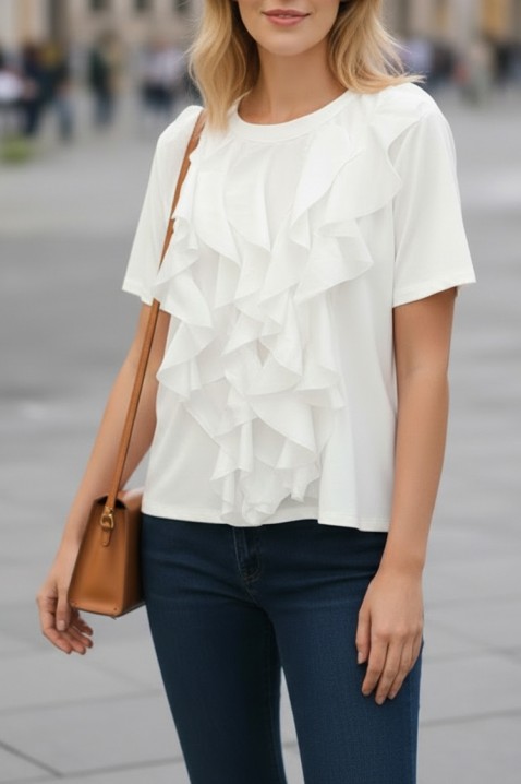 Koszulka GERMIOHA WHITE, Kolor : biały, IVET.PL - Modna odzież