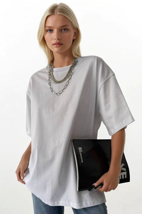 Koszulka JIMONZA WHITE, Kolor : biały, IVET.PL - Modna odzież