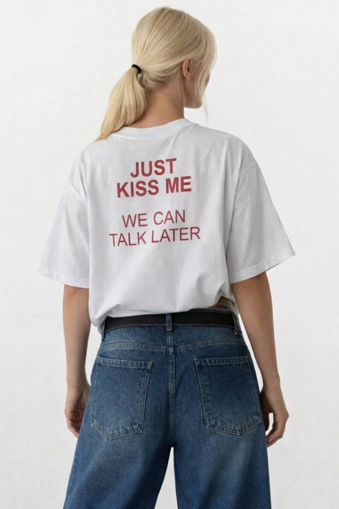 Koszulka JIMONZA WHITE, Kolor : biały, IVET.PL - Modna odzież