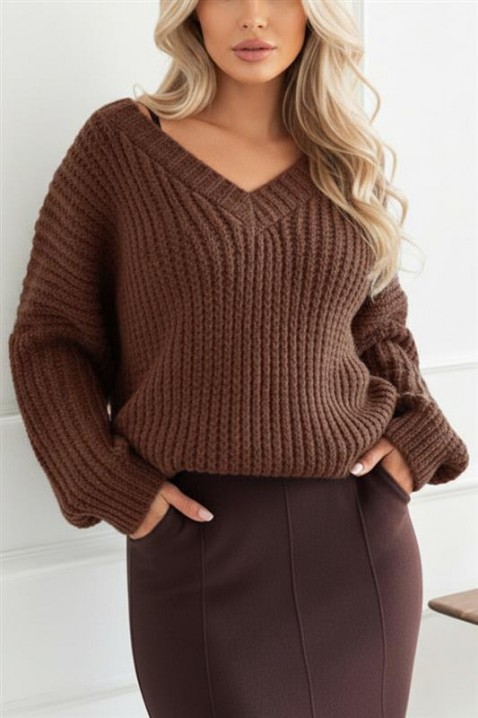 Sweter SLEVOLDA MOCHA, Kolor : mocca, IVET.PL - Modna odzież