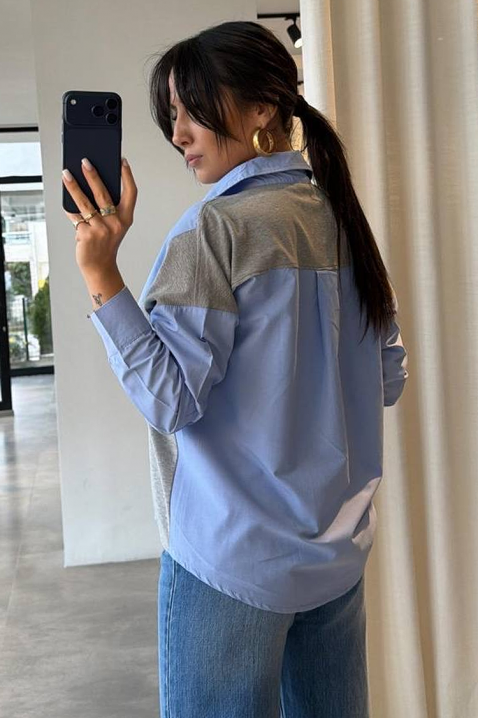 Koszula ODILZA, Kolor : błękitny, IVET.PL - Modna odzież